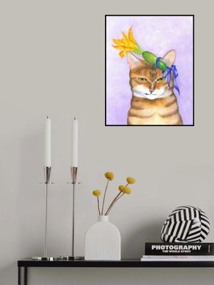 Jasper Cat and Courgette Hat