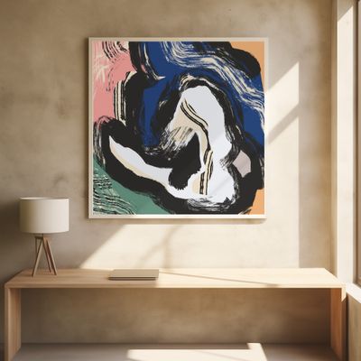 Sitting Nude Bold Abstract