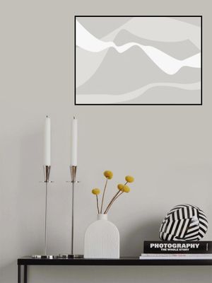 Mountain Waves Warm Gray