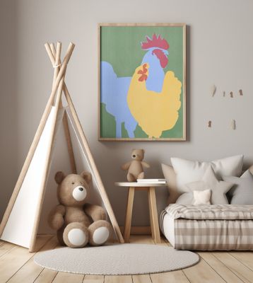 Bold Rooster Silhouette