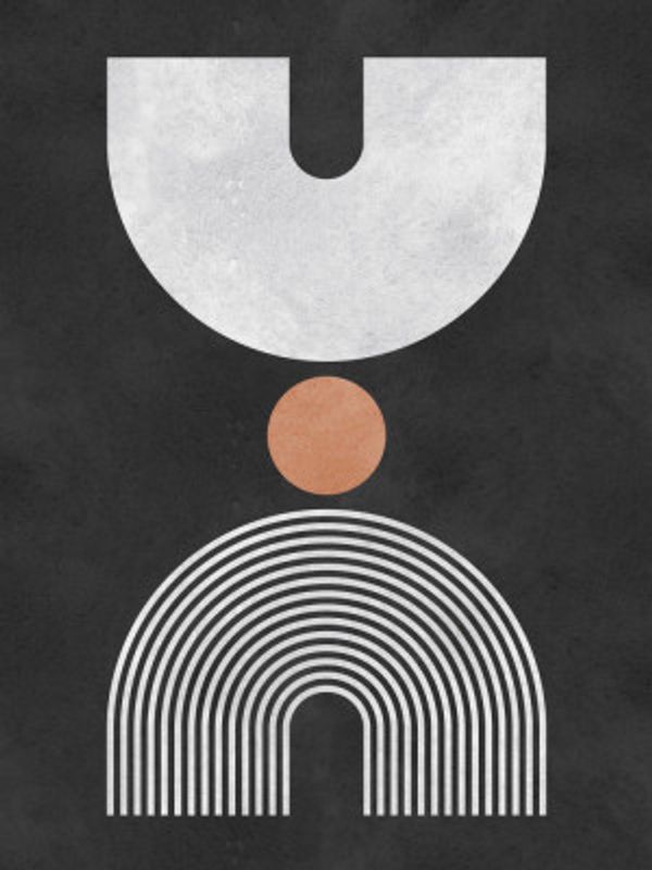 Circles on black background 6