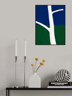 Stark White Tree Trunk With Branches