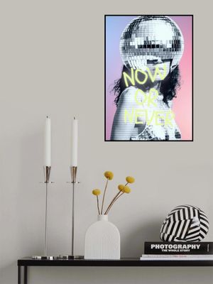 Woman with a Disco Ball Helmet