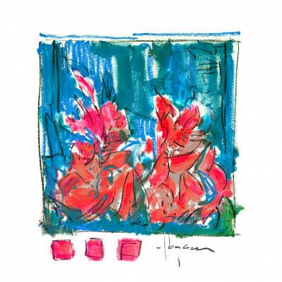 Pink Blossoms Abstract