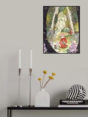 Princess in the forest with flowers