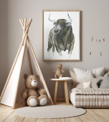 The Strength And Elegance Of A Bull