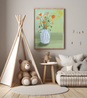 The Striped Blue Vase