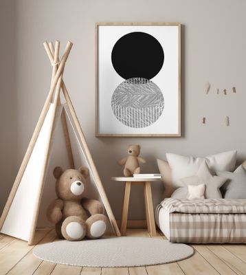 Black Grey Dots Bauhaus No2