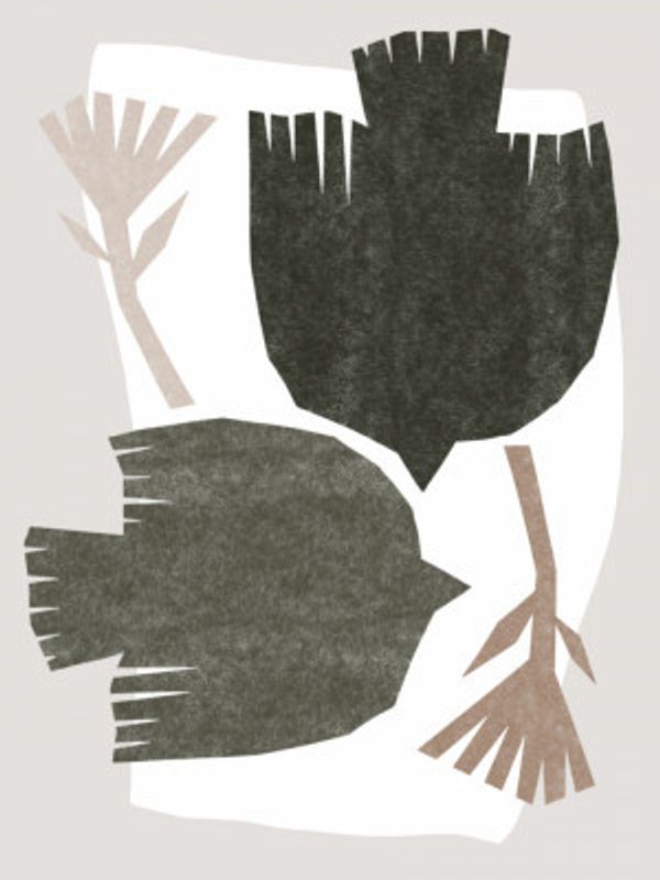 Abstract Birds Flight