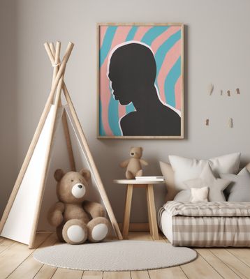 Anonymous Portrait In Neon Lights