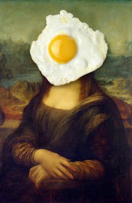 Mona Lisa   the Messy Breakfast Edition
