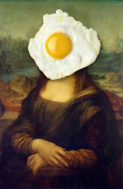 Mona Lisa   the Messy Breakfast Edition