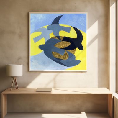 The Birds In Flight Abstract