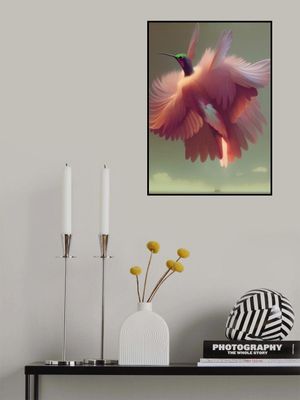 Humming Bird with Pink Wings