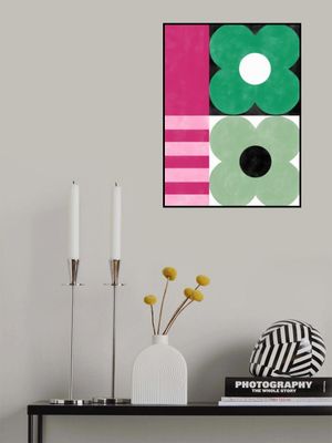 Bold Floral Geometry