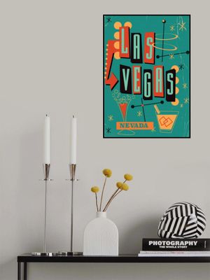 Las Vegas Nevada Vintage Style Travel Poster