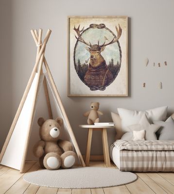 Deer Dressed In Cozy Attire