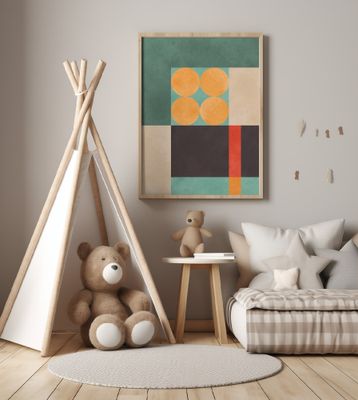 Colorful geometric composition 6