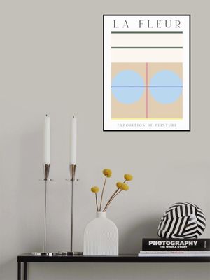 La Fleur Geometric Flowers Poster Set 6