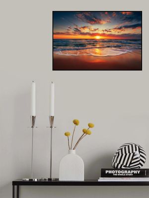 Sea sunrise on the beach coast