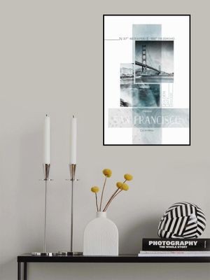 Poster Art SAN FRANCISCO Presidio | turquoise marble