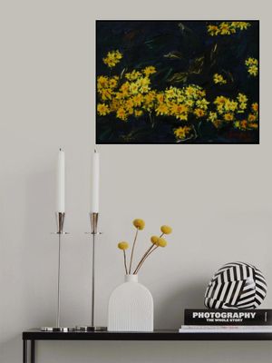 wild chrysanthemum oil on canvas