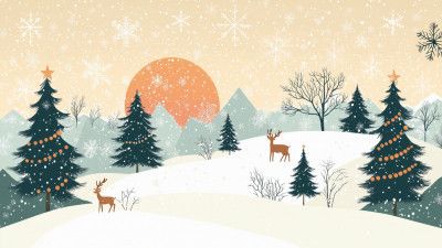 Pictufy Christmas Illustration Landscape