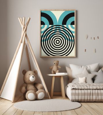 Dynamic Geometric Patterns with Concentric Circles