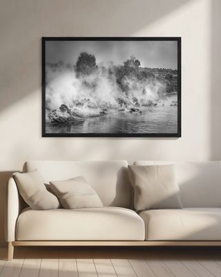 The crossing amidst the dust