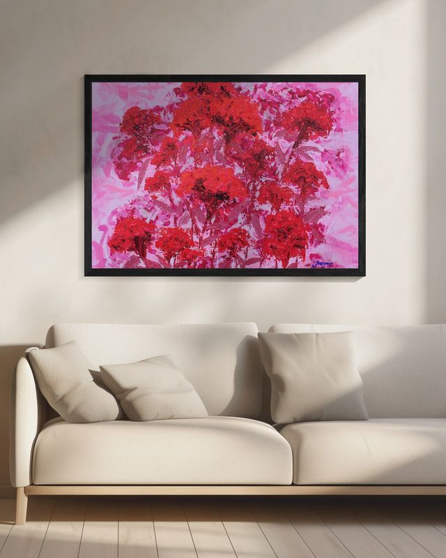 cockscomb oil on canvas