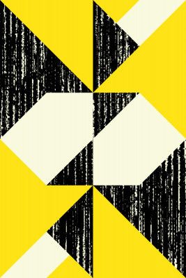 Geometric Shapes with a Black Textured