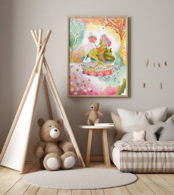 Mermaid Fountain On Tiger With Swan