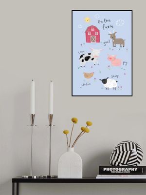 Farm animals - Simple Cute Kids &amp; baby nursery pigs cows and sheep theme