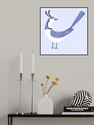 Whimsical Bird Blue