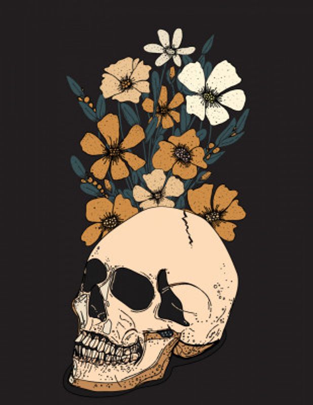 Flower Skull