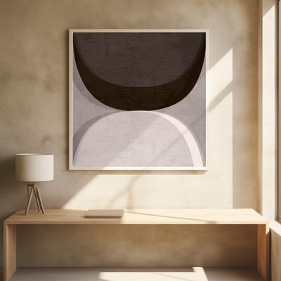 Modern Mocha Abstract Shapes 1