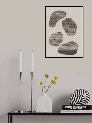 Stonescape – Abstract Organic Shapes in Taupe and Brown