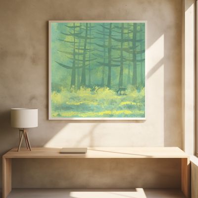 Deer in the Forest Glade