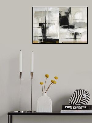 Present Future Black and White Abstract Textures 1