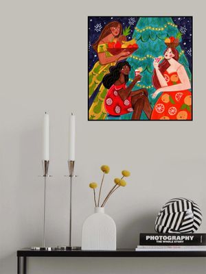 Festive Christmas fruit women