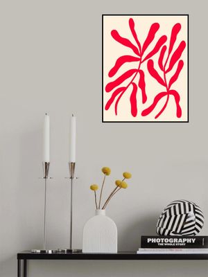 Red Stylized Branches