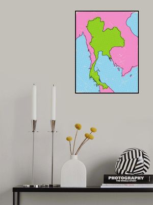 Thailand Pop Art Map