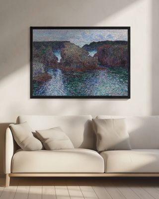 Rocks At Port Goulphar, Belle Île (1886) By Claude Monet