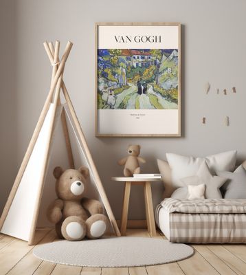 Stairway At Auvers (1890) Van Gogh