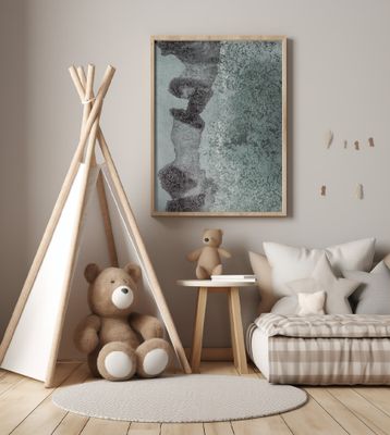 Abstract artwork With Textured Patterns And Organic Forms