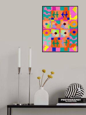 Vivid Geometric Tapestry