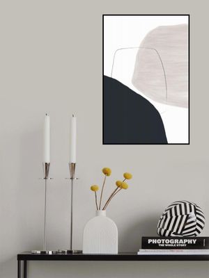 Abstract Artwork With Soft Beige And Brown Tones