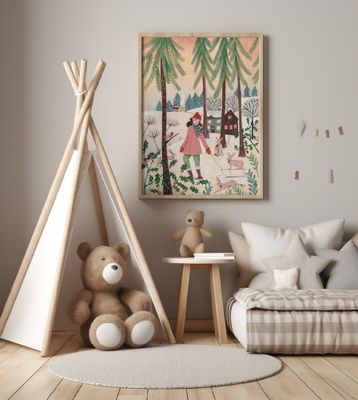 Walking in the snow Christmas