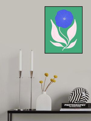 Abstract Blue Flower