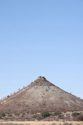 Desert Landscape With A Minimalist Composition
